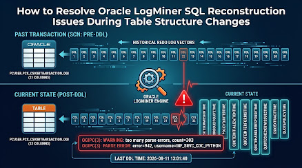 How to Resolve Oracle LogMiner SQL Reconstruction Issues During Table Structure Changes