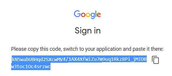 Google Sign In