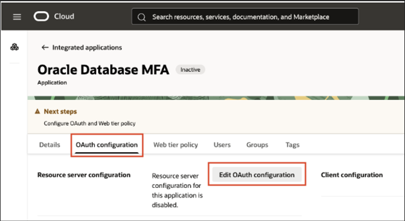 Multi-Factor Authentication for Database Authentication