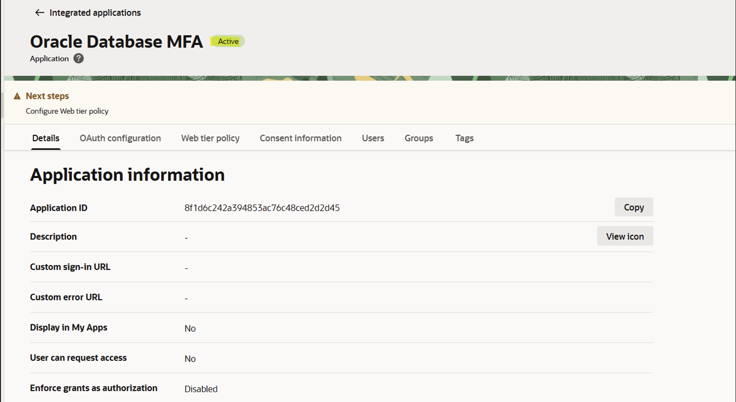 Multi-Factor Authentication for Database Authentication
