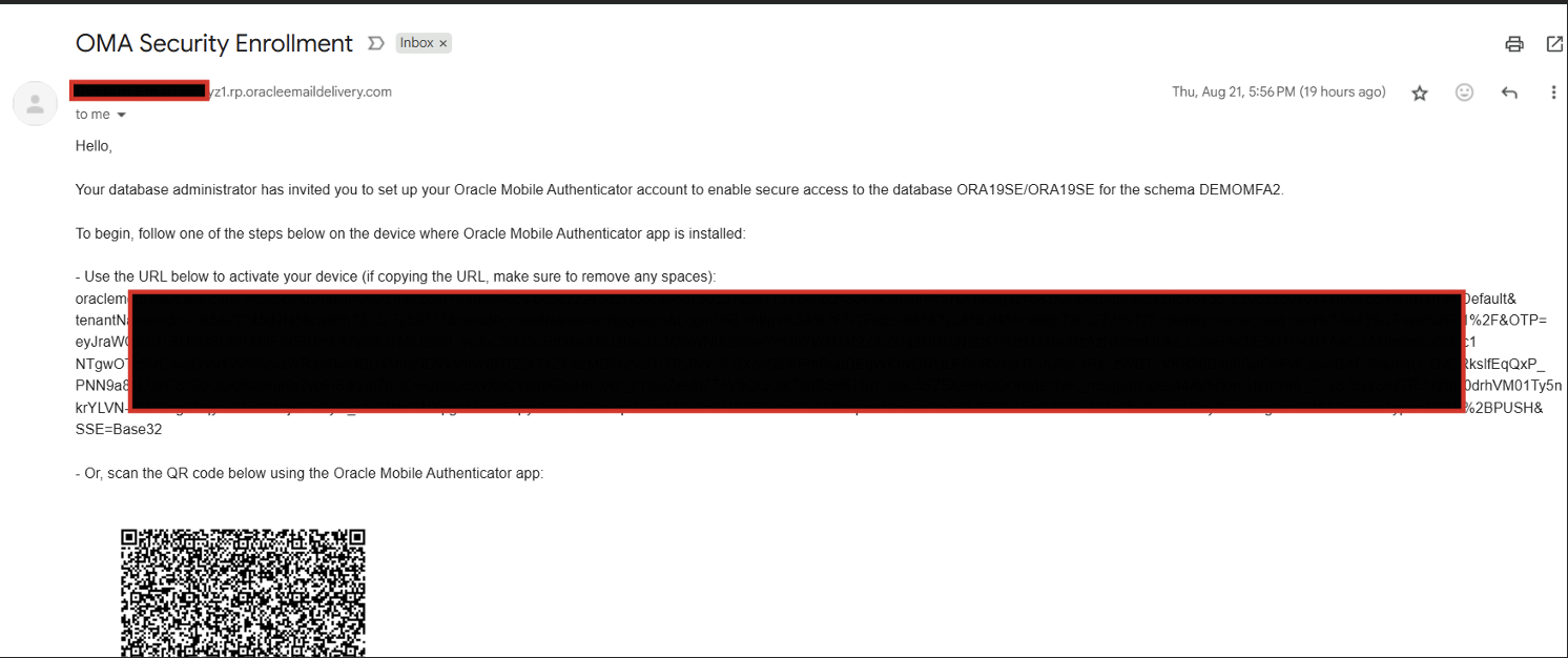 Multi-Factor Authentication for Database Authentication