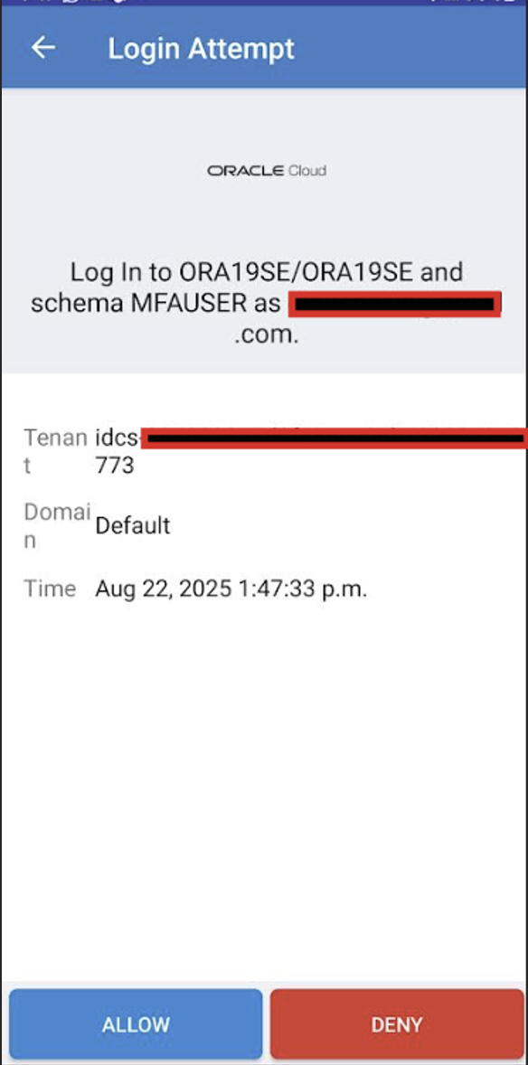 Multi-Factor Authentication for Database Authentication