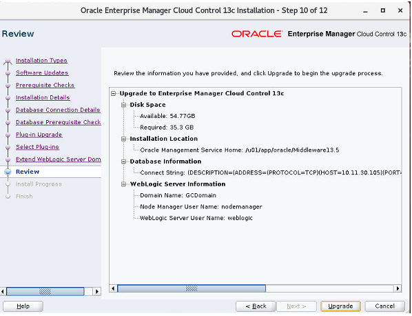 oem upgrade 18 Oracle Enterprise Manager Upgrade from 13.4 to 13.5