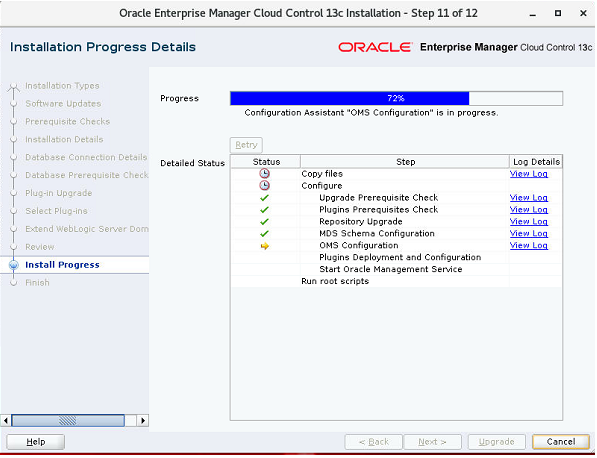 oem upgrade 20 Oracle Enterprise Manager Upgrade from 13.4 to 13.5