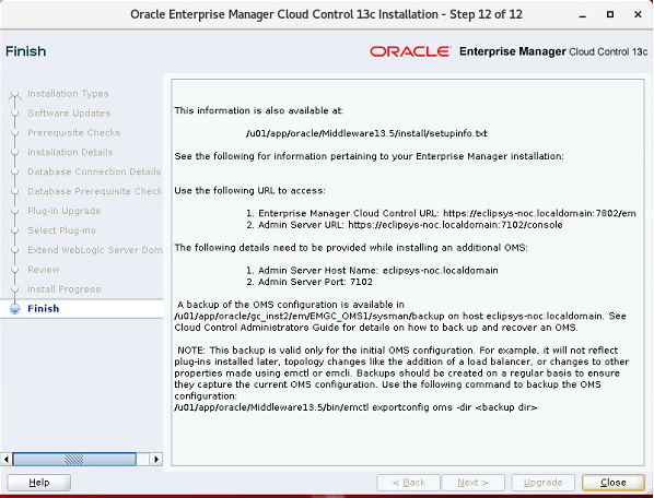 oem upgrade 22 Oracle Enterprise Manager Upgrade from 13.4 to 13.5