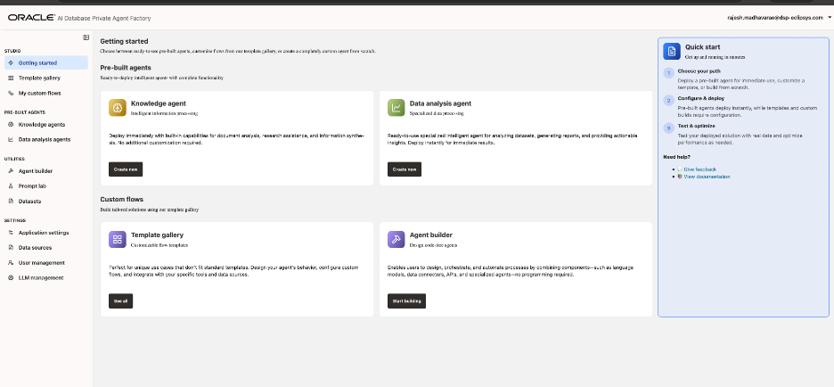OCI AI Private Agent Factory: Installation, Setup, and Template Testing Guide