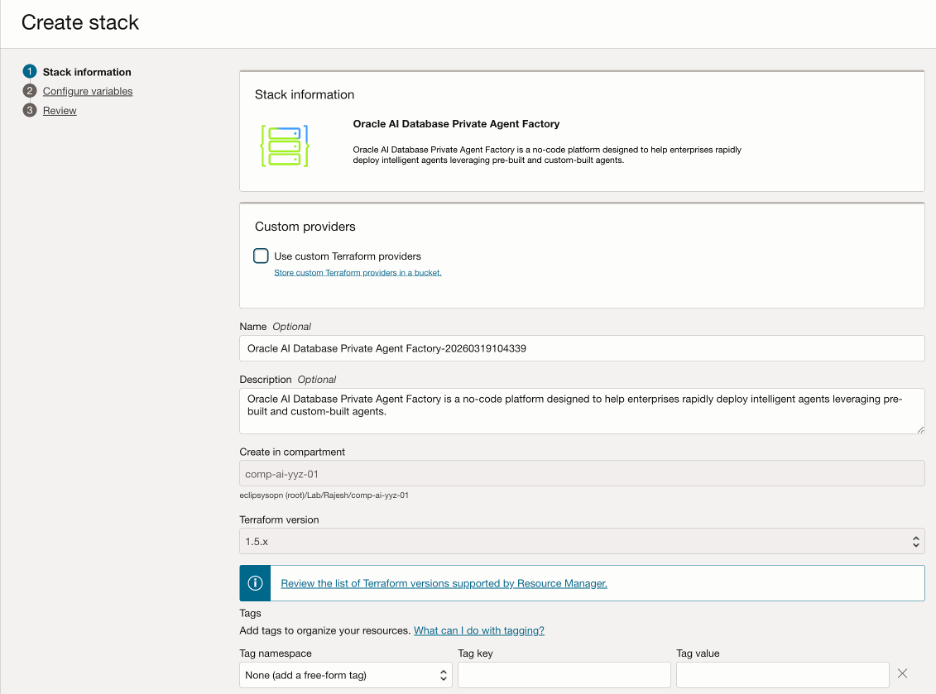 OCI AI Private Agent Factory: Installation, Setup, and Template Testing Guide