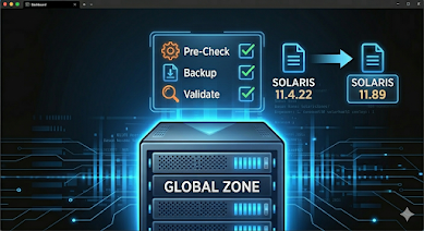 Pre-Upgrade Steps and Upgrading the Solaris Global Zone