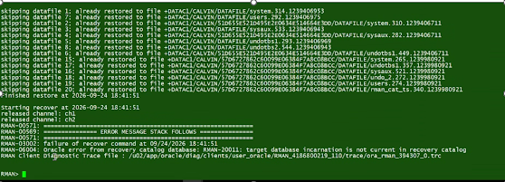 RMAN Point-in-Time Restore with Veeam Plug-in for Oracle RMAN on ExaCC