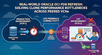 Real-World Oracle OCI PDB Refresh: Solving Clone Performance Bottlenecks Across Peered VCNs