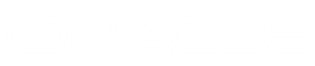 Oracle logo white